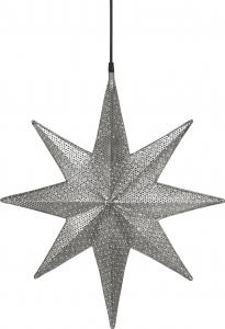 Julstjärna, CAPELLA 40cm, svart nickel