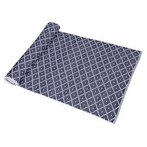 Löpare ELLA recycle, 33x120cm, marin/vit