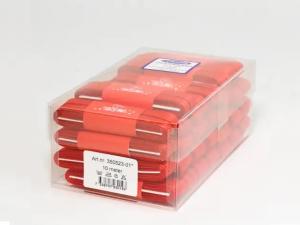 Textilband, PYNTBAND, enfärgat rött julband, bredd 10mm, förpacking om 10m