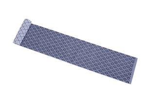 Löpare / Fönsterremsa ELLA recycle,15x140cm, marin/vit