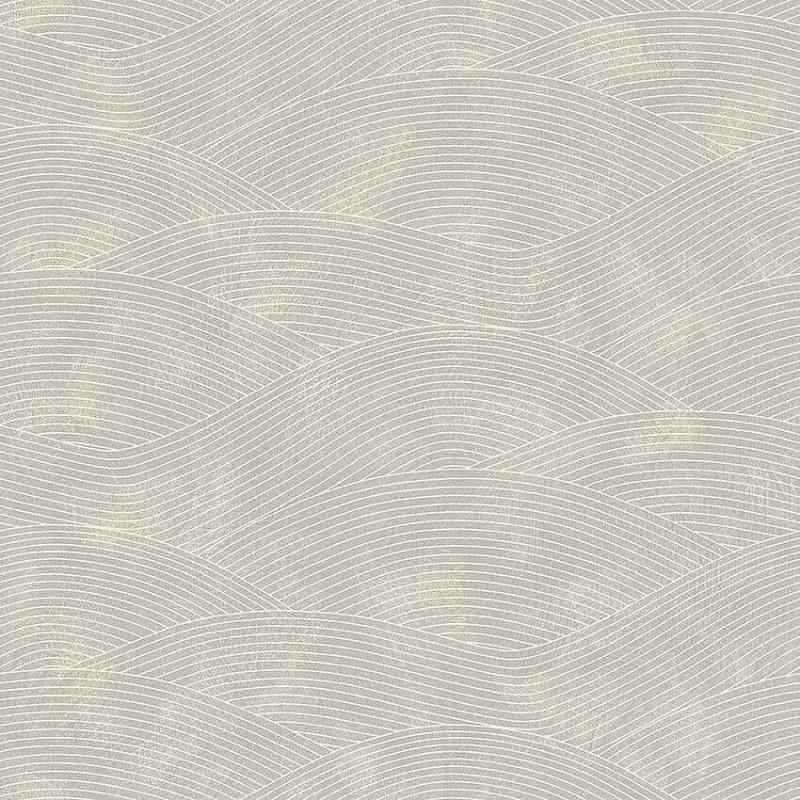 Tapet Haväng, Essens, böljande linjer i grå