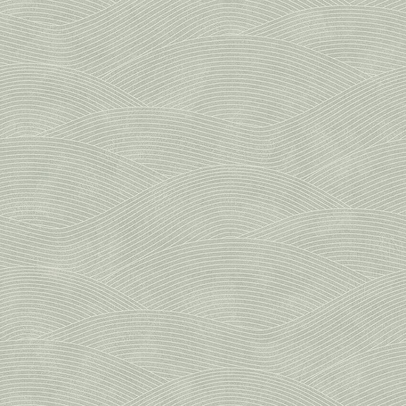 Tapet Haväng, Essens, böljande linjer i grön