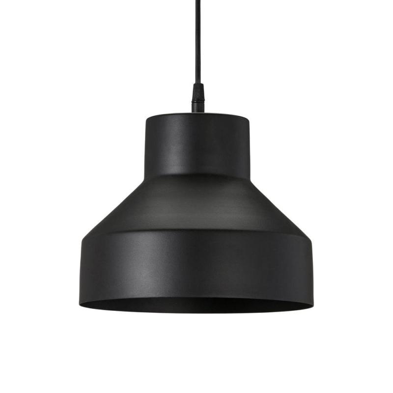 Taklampa/Fönsterlampa SOLO, matt svart metall, diameter 26cm, E27 sockel
