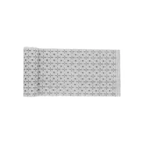 Löpare STELLA vävd tvåfärgad randig fönsterremsa/bordslöpare, recycle, Olivgrön/beige