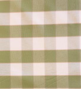 Gripsholmsruta på metervara i bomull, grön/vit