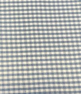 PEPITA, Rutigt tyg på metervara i bomull i dalablått och vitt