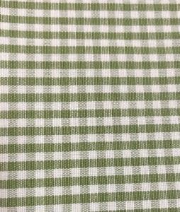 PEPITA, Rutigt tyg på metervara i bomull i grönt och vitt