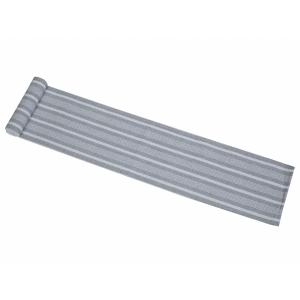 Löpare / fönsterremsa CARL randig, recycle, 15x140cm, ljusgrå och vit