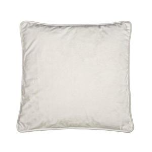 Kuddfodral  VELVET, enfärgad sammet, 45x45cm, offwhite