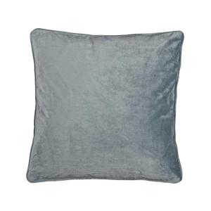 Kuddfodral  VELVET, enfärgad sammet, 45x45cm, ljus aqua