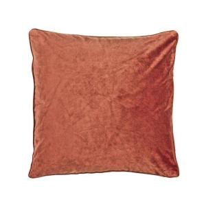 Kuddfodral  VELVET, enfärgad sammet, 45x45cm, rost