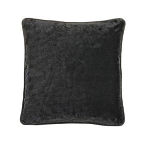 Kuddfodral  VELVET, enfärgad sammet, 45x45cm, svart