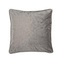 Kuddfodral  VELVET, enfärgad sammet, grå