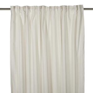 Gardinlängd VELVET, enfärgad sammet 2x140x240cm, offwhite