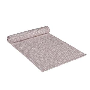 Löpare DIXIE, melerad, 35x120 cm, Offwhite/ljusrosa