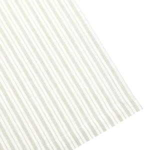 Gardinlängd ALF med smala ränder i linnefärg och offwhite