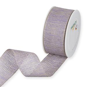 Textilband GLESLINNE i svag lila färg, bredd 35mm, GO GREEN