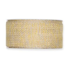 Textilband GLESLINNE i svagt gul färg, bredd 35mm, GO GREEN