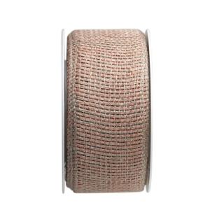 Textilband GLESLINNE i svagt aprikos färg, bredd 35mm, GO GREEN