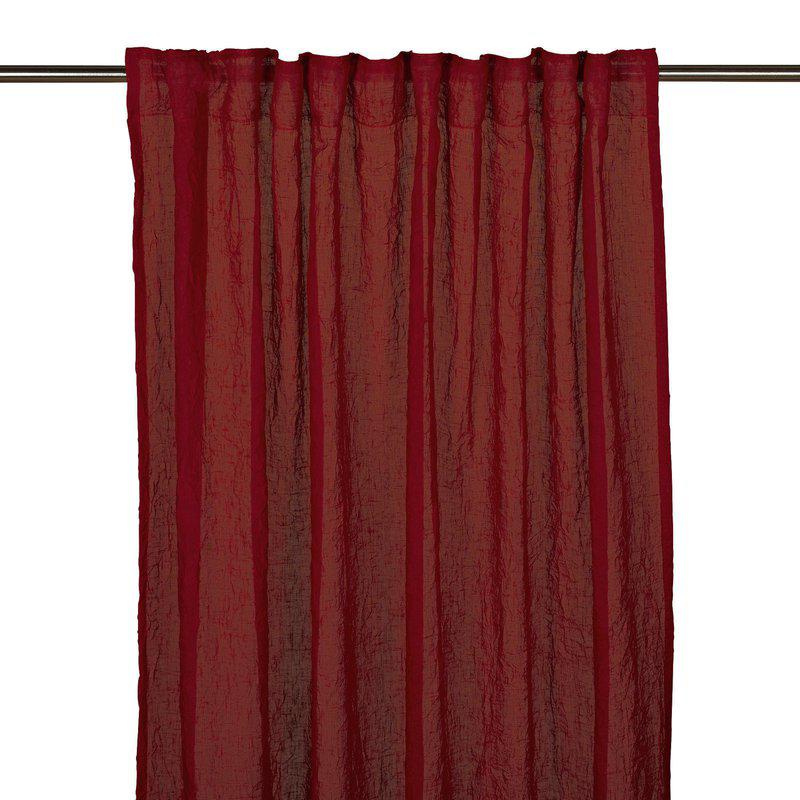 Gardinlängd CAROLINE, enfärgad, röd| Trendhuset