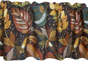 Gardinkappa Adam & Eva på metervara, Rost, Höjd: 50cm