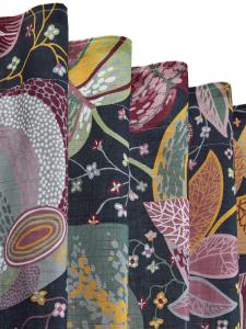 Gardinkappa Adam & Eva på metervara, Blå, Höjd: 50cm