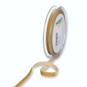 Textilband SAMMET, enfärgat havregult sammetsband, bredd 10 och 25 mm