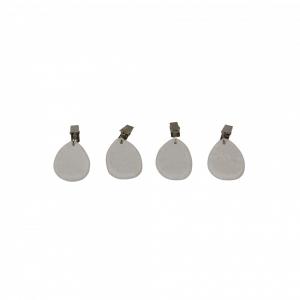 Duktyngder STENDROPPAR i sten, 4-pack, stl. 4x6 cm, vita