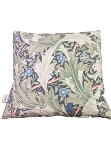 Kuddfodral William Morris GRANVILLE med blad och små blommor i grönt och blått