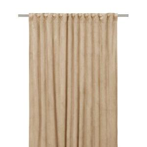 Gardinlängd ELISE i sammet extra långa, enfärgade 2x135x280cm, havregul