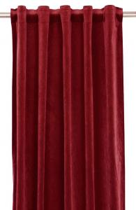 Gardinlängd ELISE i sammet extra långa, enfärgade 2x135x280cm, röd