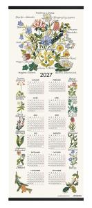 Almanacka SVENSK FLORA för 2027 som vepa med Sveriges landskapsblommor