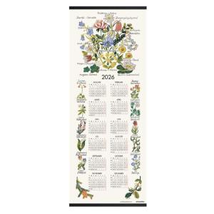 Almanacka SVENSK FLORA för 2026 som vepa med Sveriges landskapsblommor