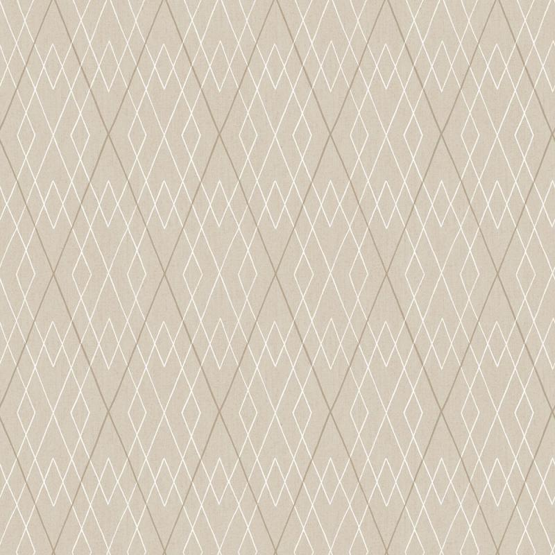 Tapet 9076 Silent Nature, grafiskt mönster i beigebruna toner ENSTAKA RULLAR 1 RULLE KVAR