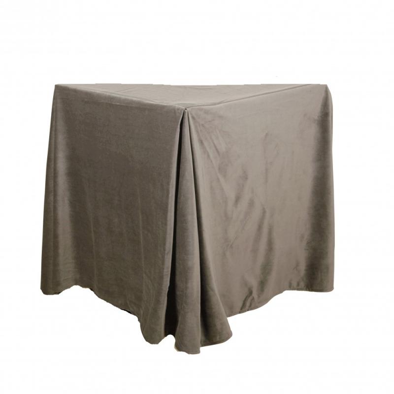 Sängkappa 45 cm hög, sammet,lin