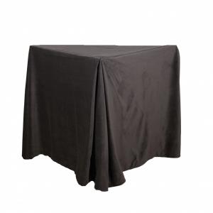 Sängkappa 60 cm hög, sammet, mörkgrå