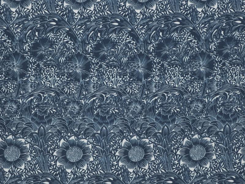 Metervara ALETIA, William Morris, blommor, blå. ENDAST 3,5M KVAR