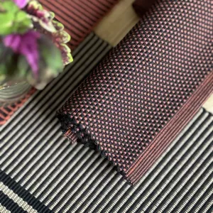 Löpare KALLE vävd enfärgad bordslöpare, recycle, Rost/svart