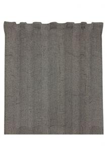 Gardinlängd Arizona, 300 cm, mörkläggande tyg med struktur, mörkgrå