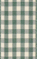 Textilband RUTIGT GINGHAM, finns i tre olika bredder, grön/beige