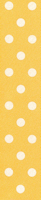 Textilband POLKA DOT, prickigt satinband i två olika bredder, gul