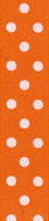 Prickigt satinband i orange