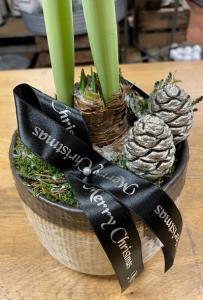 Textilband MERRY CHRISTMAS, 25mm svart