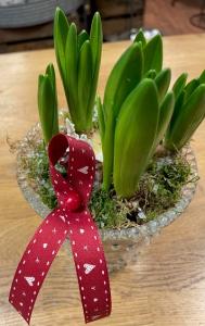 Textilband HJÄRTA, 15mm röd