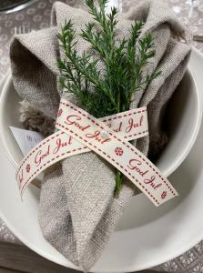 Textilband GOD JUL, beige