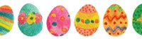 Påskband med färgglada ägg