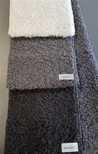 Möbeltyg FÅR, fårskinnsimitation, mörkgrå
