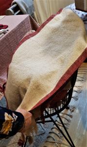 Löpare FOLKE 40x140 cm lin och cognac