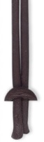 Läderband 5 mm bredd, mörkbrun