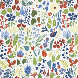 Tyg på metervara, mönster HERBARIUM av Stig Lindberg, multi